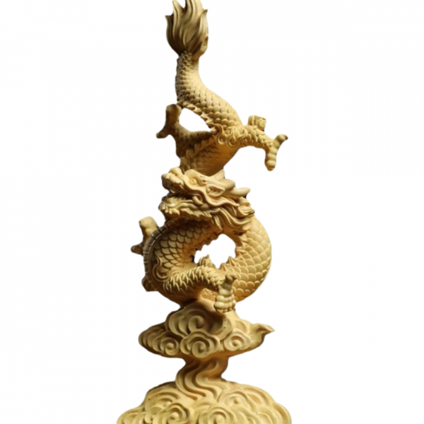 Dragon Wooden Figure - Chinese