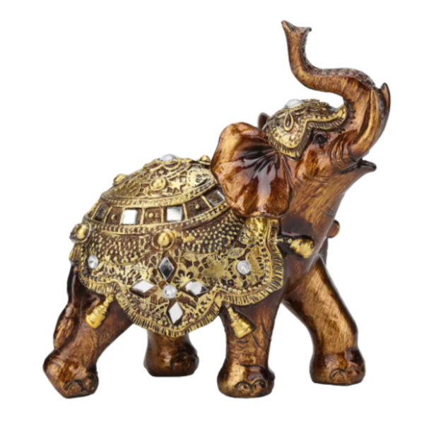 Wooden Elephant Figure - Artisanal