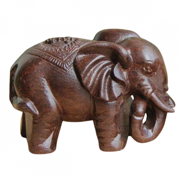 Wooden Elephant Figure - Agave