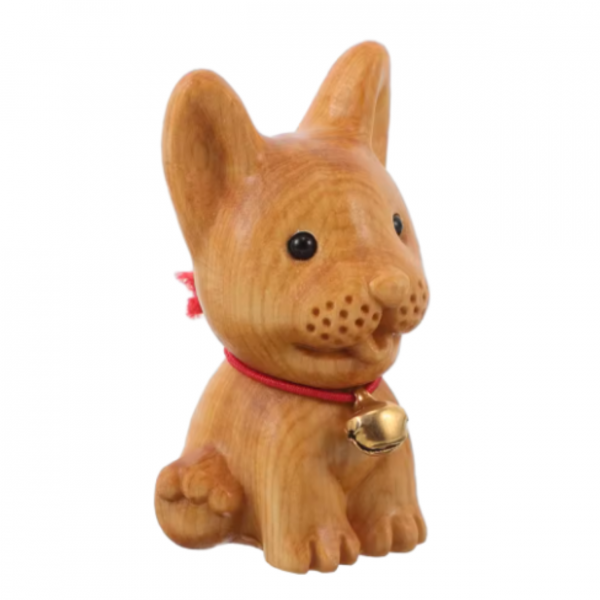 Dog Wooden Figure - Corgi