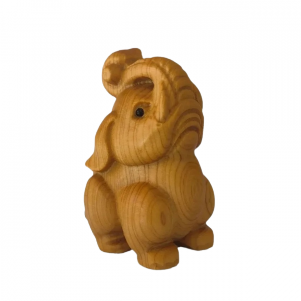 Wooden Elephant Figure - Mini